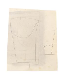 Ben Nicholson O.M. - Large and Small Form 30.4 x 24.2 cm. (11 7/8 x 9 1/2 in.) (irregular)