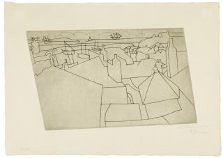 Ben Nicholson, O.M. - St. Ives From Trezion (L. 43; C. 62)