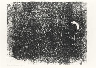 Ben Nicholson, O.M. - Three Mugs And A Bowl (C. 1)
