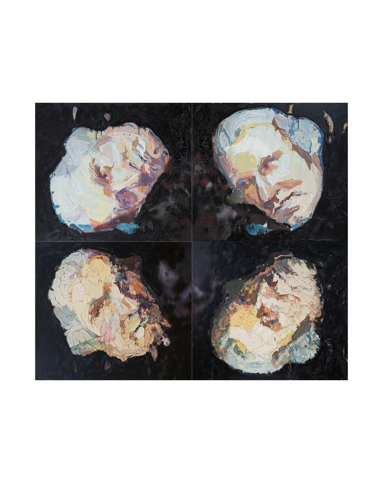 Ben Quilty - Matt Black (Captain Cook Rorschach), 2009 100.0 x 90.0cm (39 3/8 x 35 7/16in).(each)