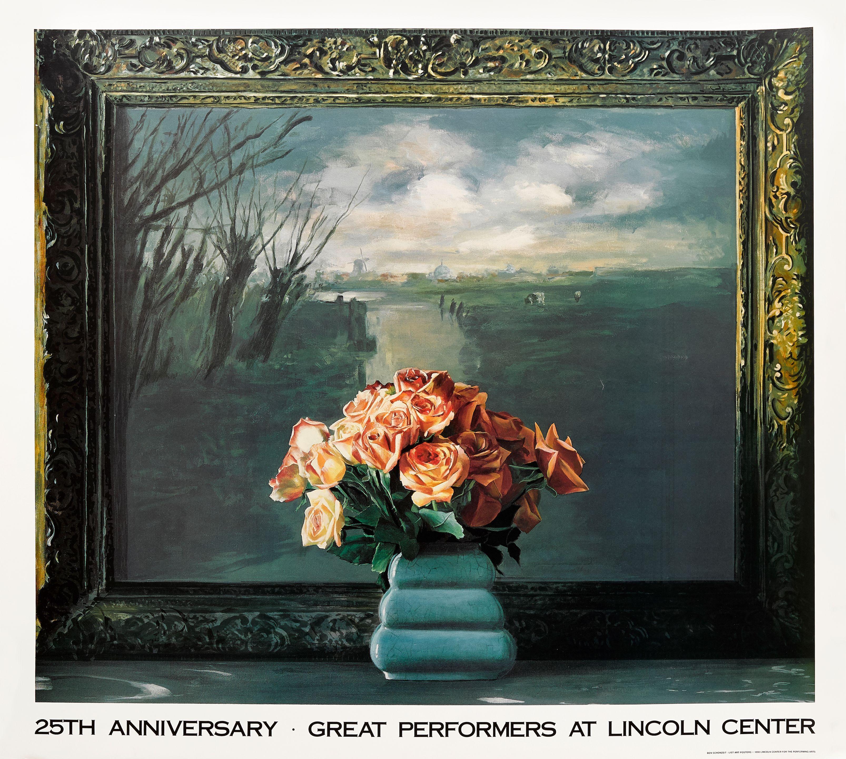 Ben Schonzeit - Roses With Dutch Landscape