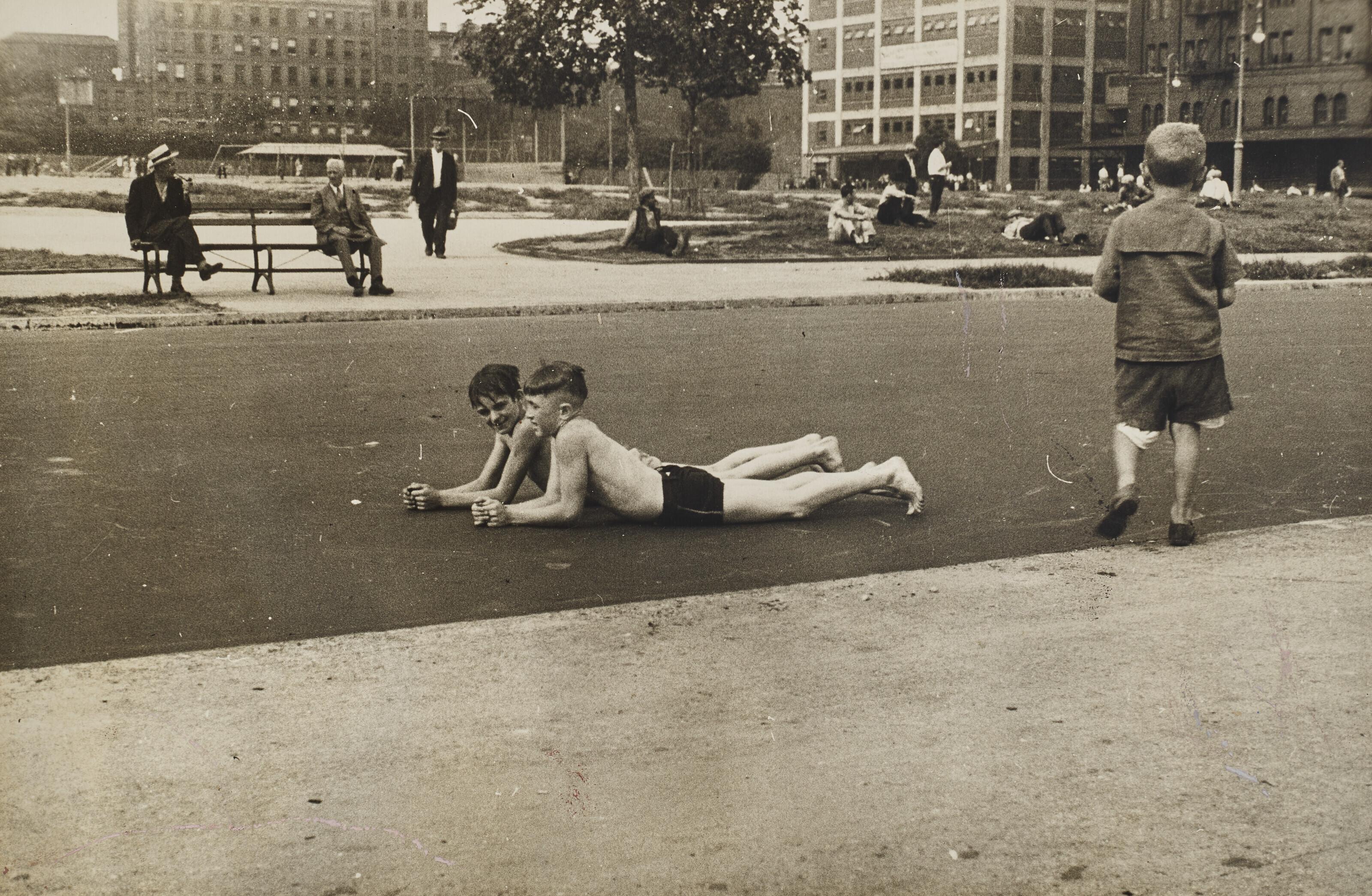 Ben Shahn - Boys Lying in Street, 1932-35