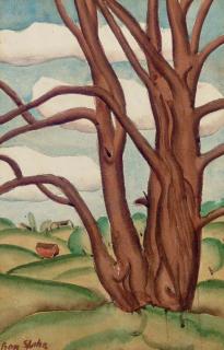 Ben Shahn - Landscape with Tree