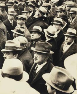 Ben Shahn - Men with Hats, Listening, 1934