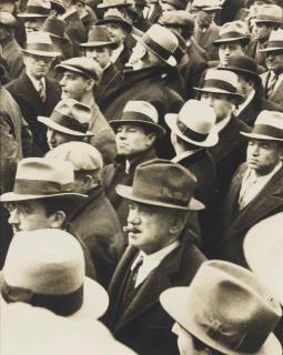 Ben Shahn - Men with Hats, Listening, 1934