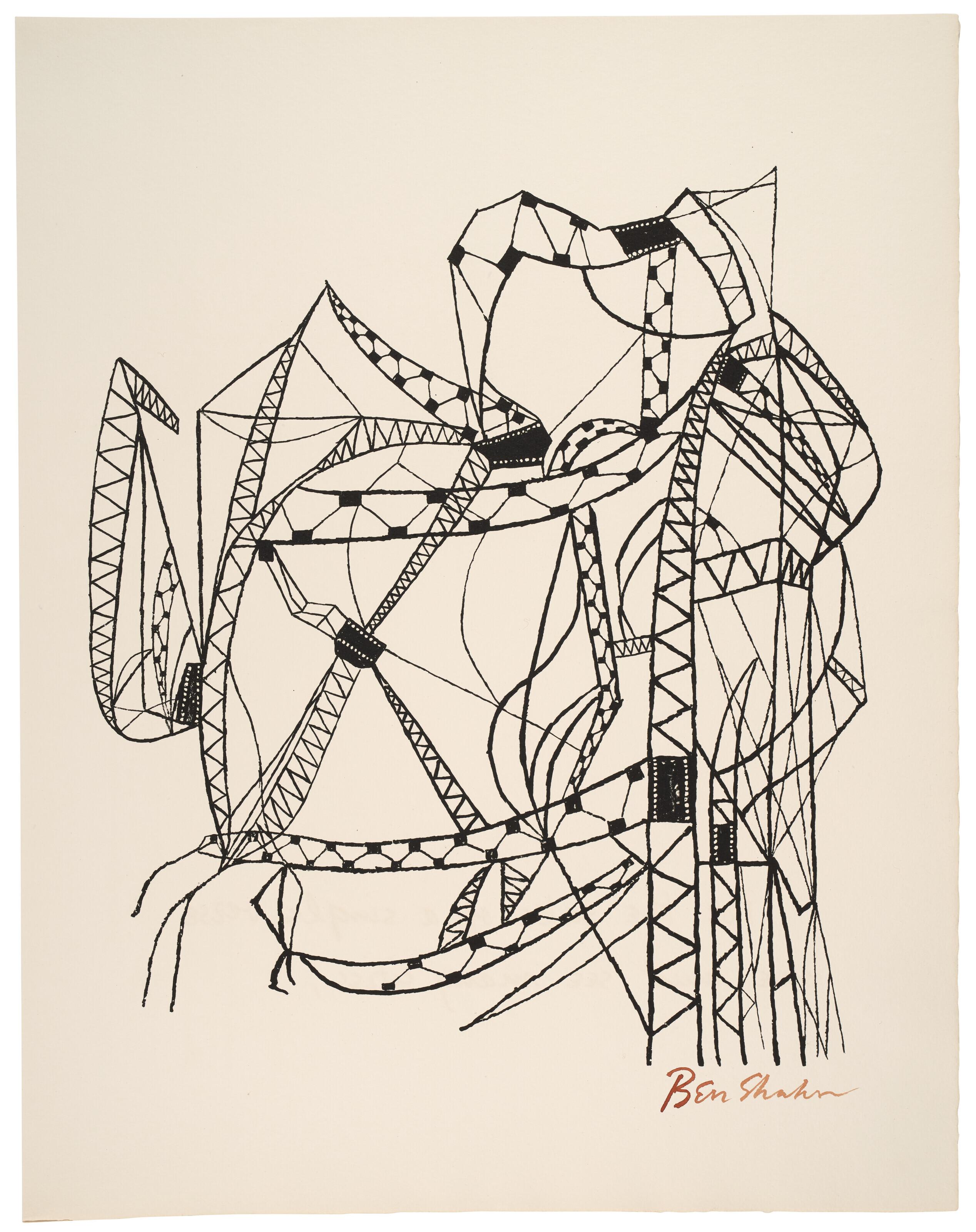 Ben Shahn - Rainer M. Rilke, For the Sake of a Single Verse