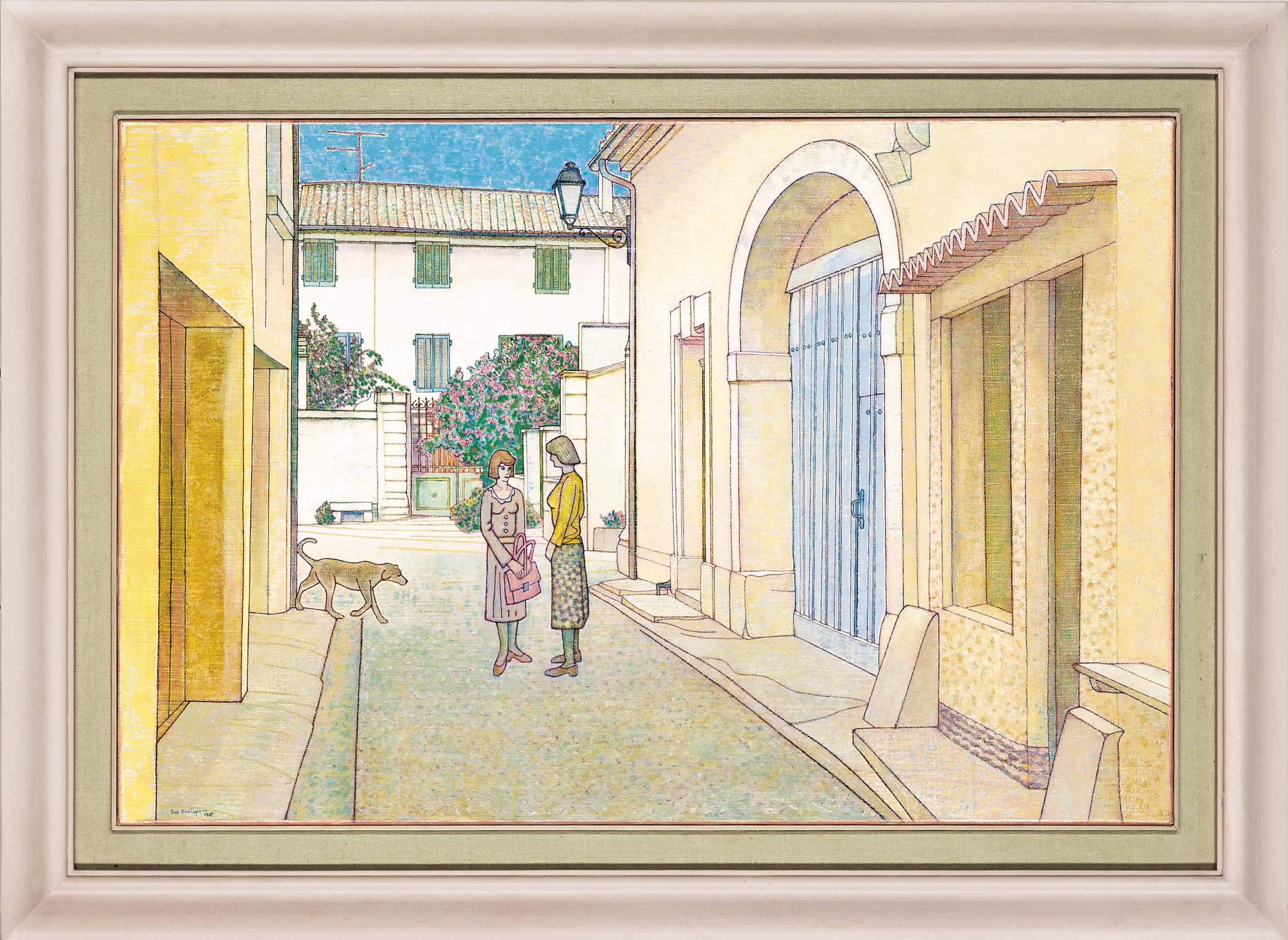 Ben Sunlight - Two Women Conversing In The Street