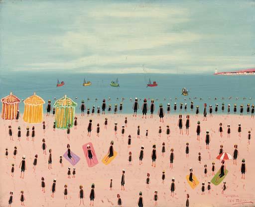 Ben Tobias - Figures on the beach, Trouville