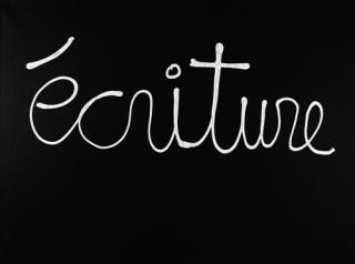 Ben Vautier - „écriture“.