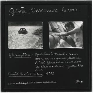 Ben Vautier - Geste: Descendre Le Var