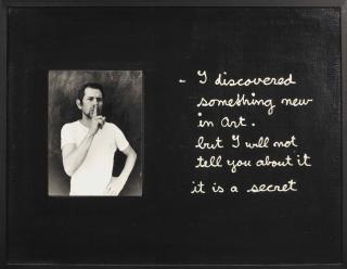 Ben Vautier - I Discovered Something About Art....