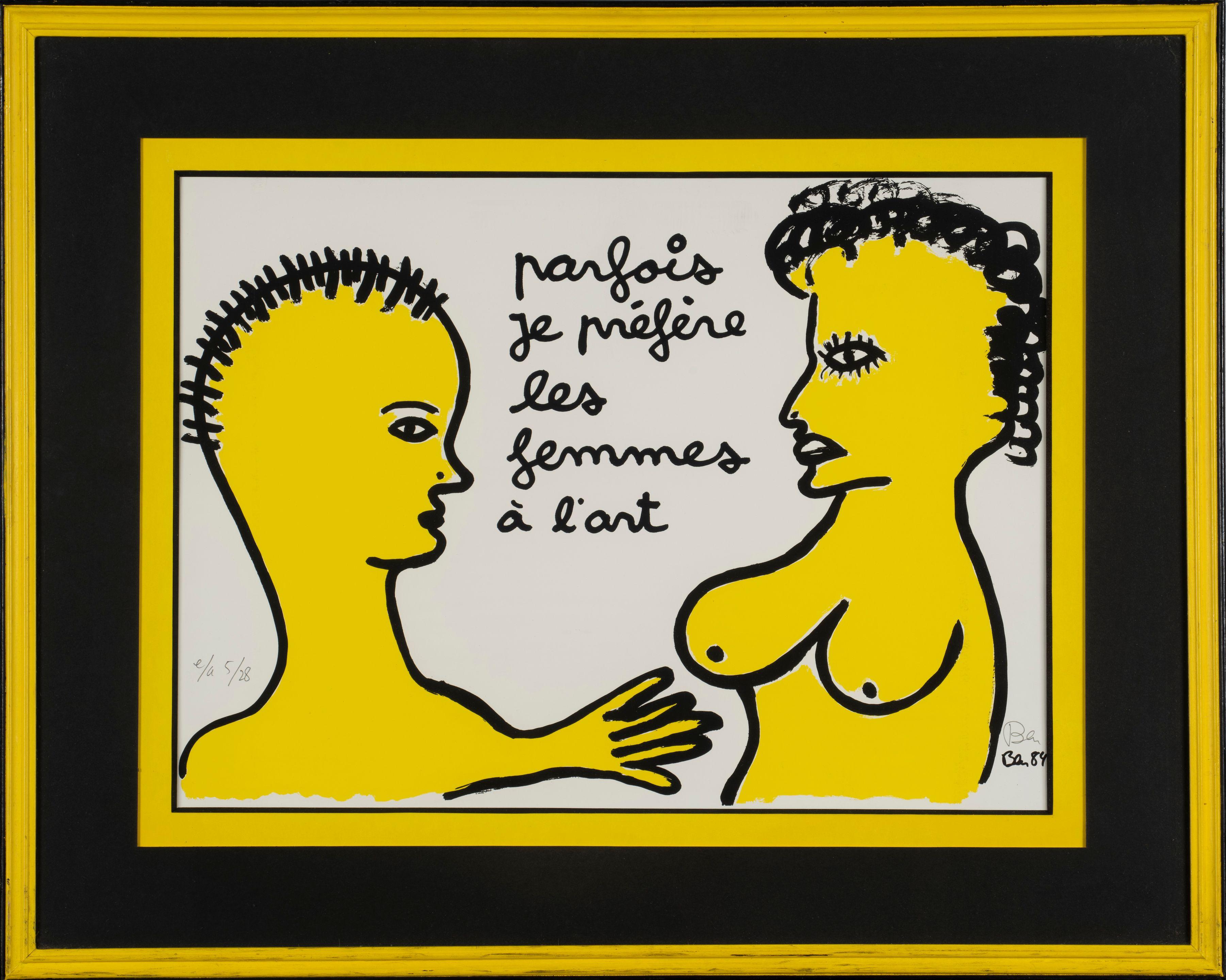 Ben Vautier - Parfois je préfère les femmes à l\'art, 1984