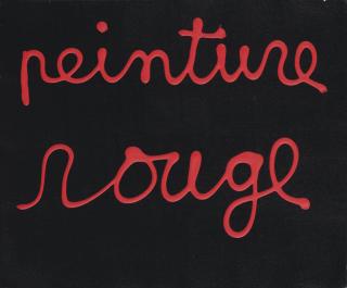 Ben Vautier - Peinture Rouge