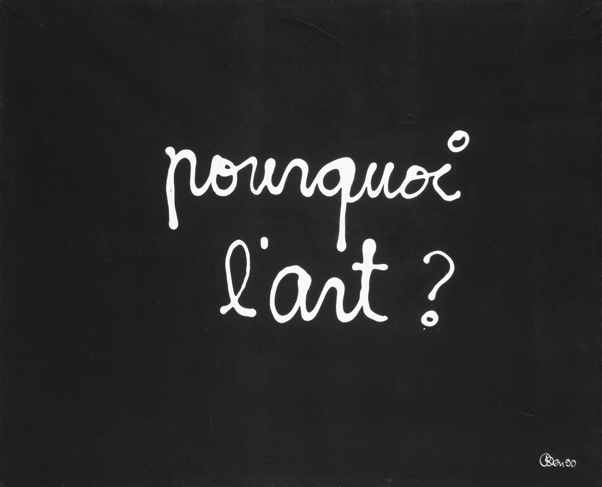 Ben Vautier - Pourquoi L\'art?