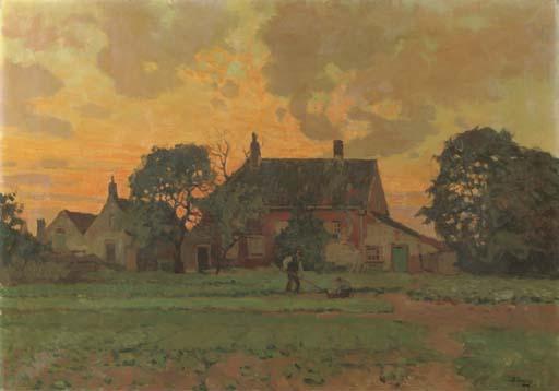 Ben Viegers - In The Kitchen-Garden At Sunset