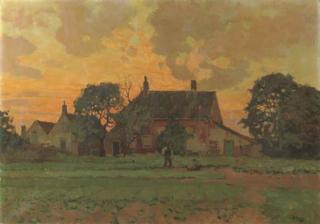 Ben Viegers - In The Kitchen-Garden At Sunset