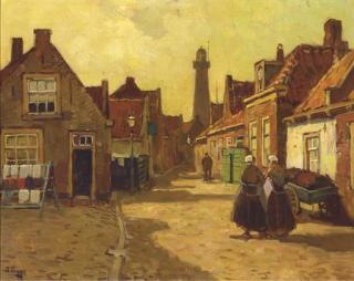 Ben Viegers - Ladies in the Vuurbaaistraat, Scheveningen