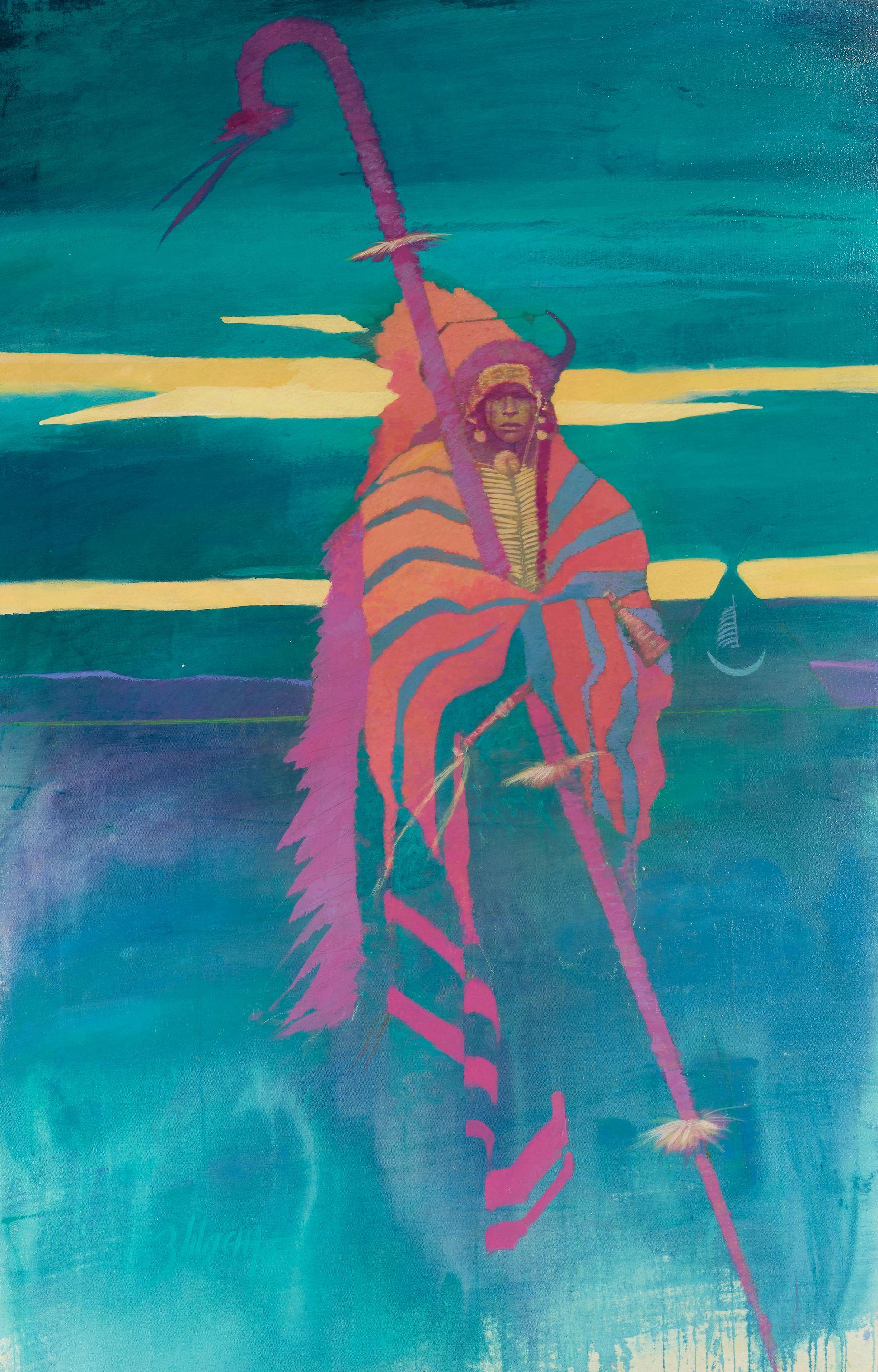 Ben Wright - Buffalo Grandfather from the Lakota Myth Series 62 x 42 in. unframed