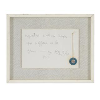 Ben - Cette signature est écrite au crayon, 1972