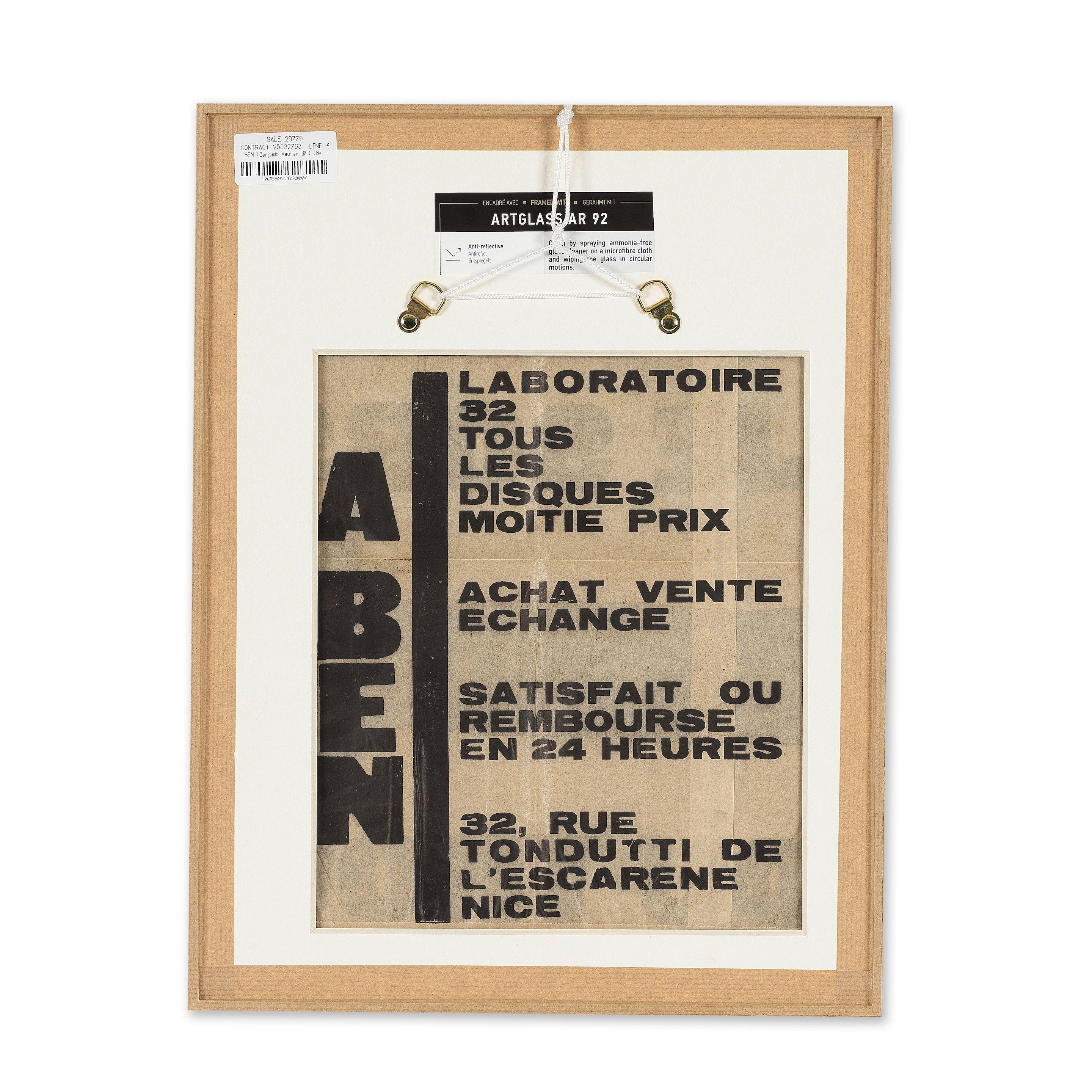 Ben - Je sors du trou, circa 1980