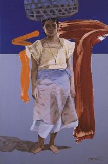 Bencab - Woman With Basket