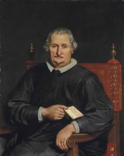 Benedetto Gennari - Portrait Of A Clergyman, Half-Length, In Black Robes, Holding A Letter