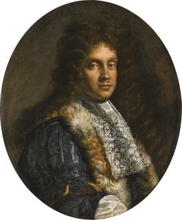 Benedetto Gennari - Portrait Of A Man, Bust-Length, In A Fur-Trimmed Cloak And White Lace Cravat
