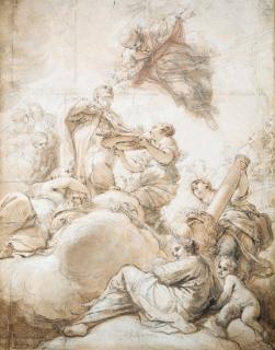 Benedetto Luti - Allegory of the Elevation of Cardinal Deacon Oddone Colonna to the Papal Chair as Pope Martin V