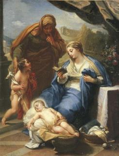 Benedetto Luti - The Madonna and Child with Saints Elizabeth and John the Baptist