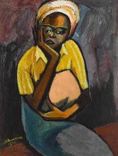 Benedict Chukwukadibia Enwonwu M.B.E - Hausa Girl