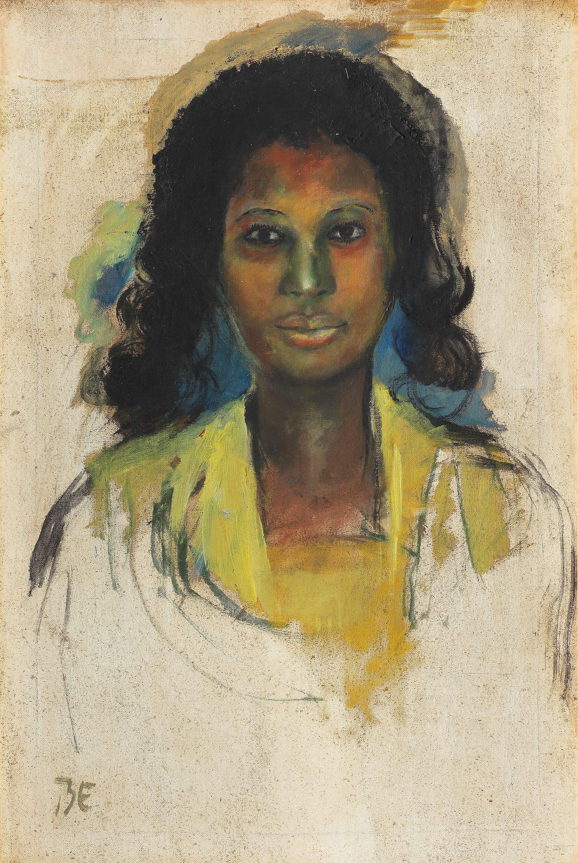 Benedict Chukwukadibia Enwonwu M.B.E - Portrait Of A Lady (Framed)