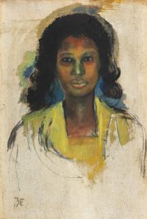 Benedict Chukwukadibia Enwonwu M.B.E - Portrait Of A Lady (Framed)