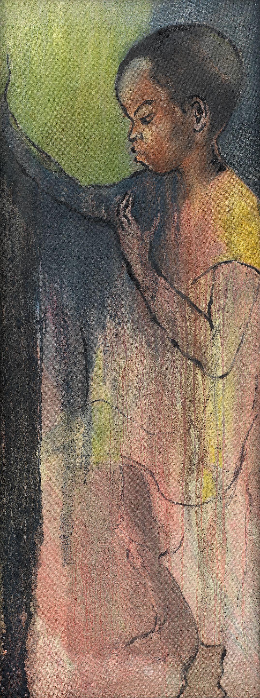 Benedict Chukwukadibia Enwonwu M.B.E - Study Of A Boy (Framed)