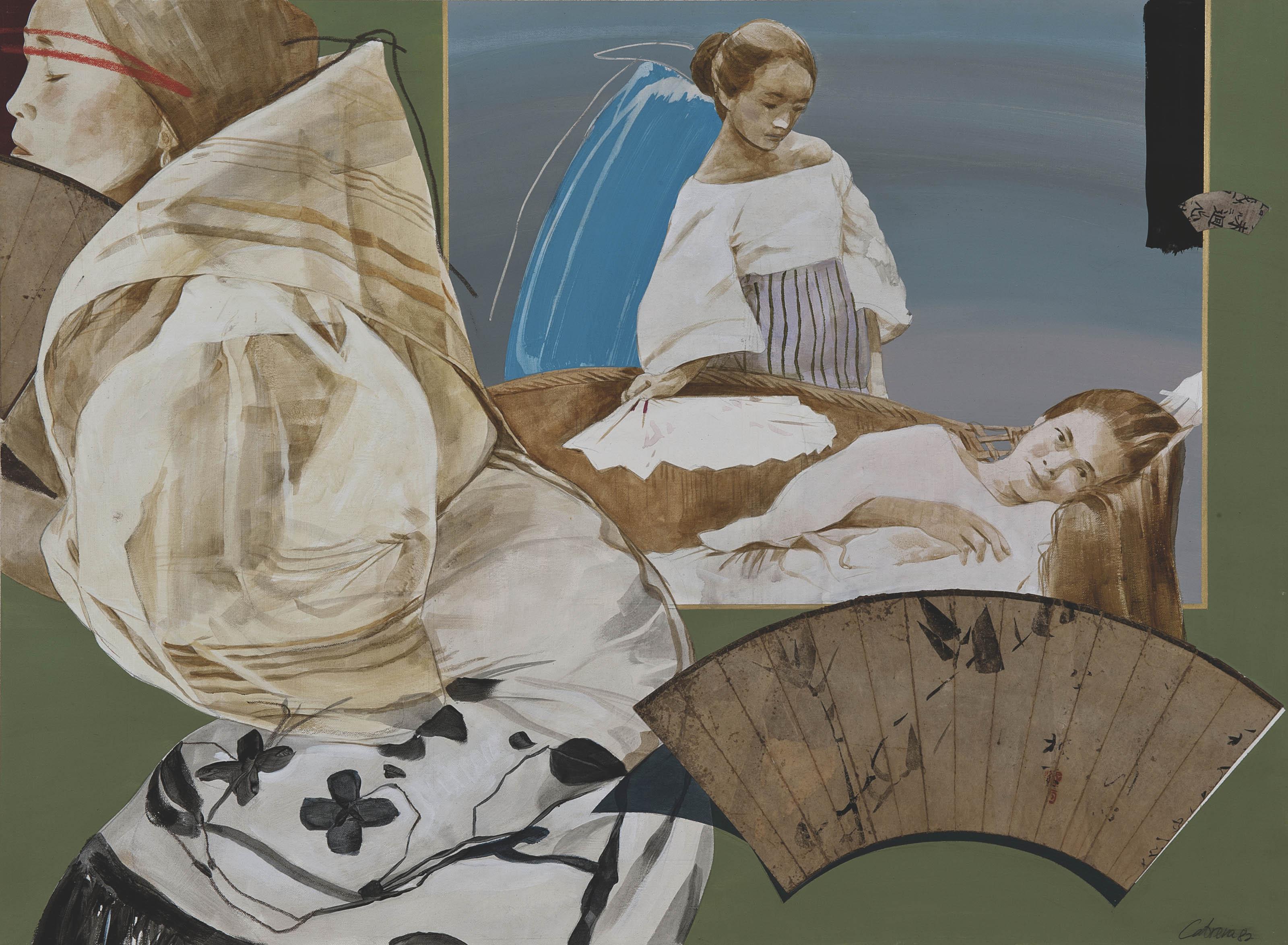 Benedicto Reyes Cabrera - The Oriental Fan (Larawan Series)