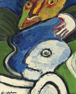 Bengt Lindström - Samtal mellan grannar - Conversation between neighbours