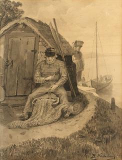 Bengt Nordenberg - Repairing fishnet