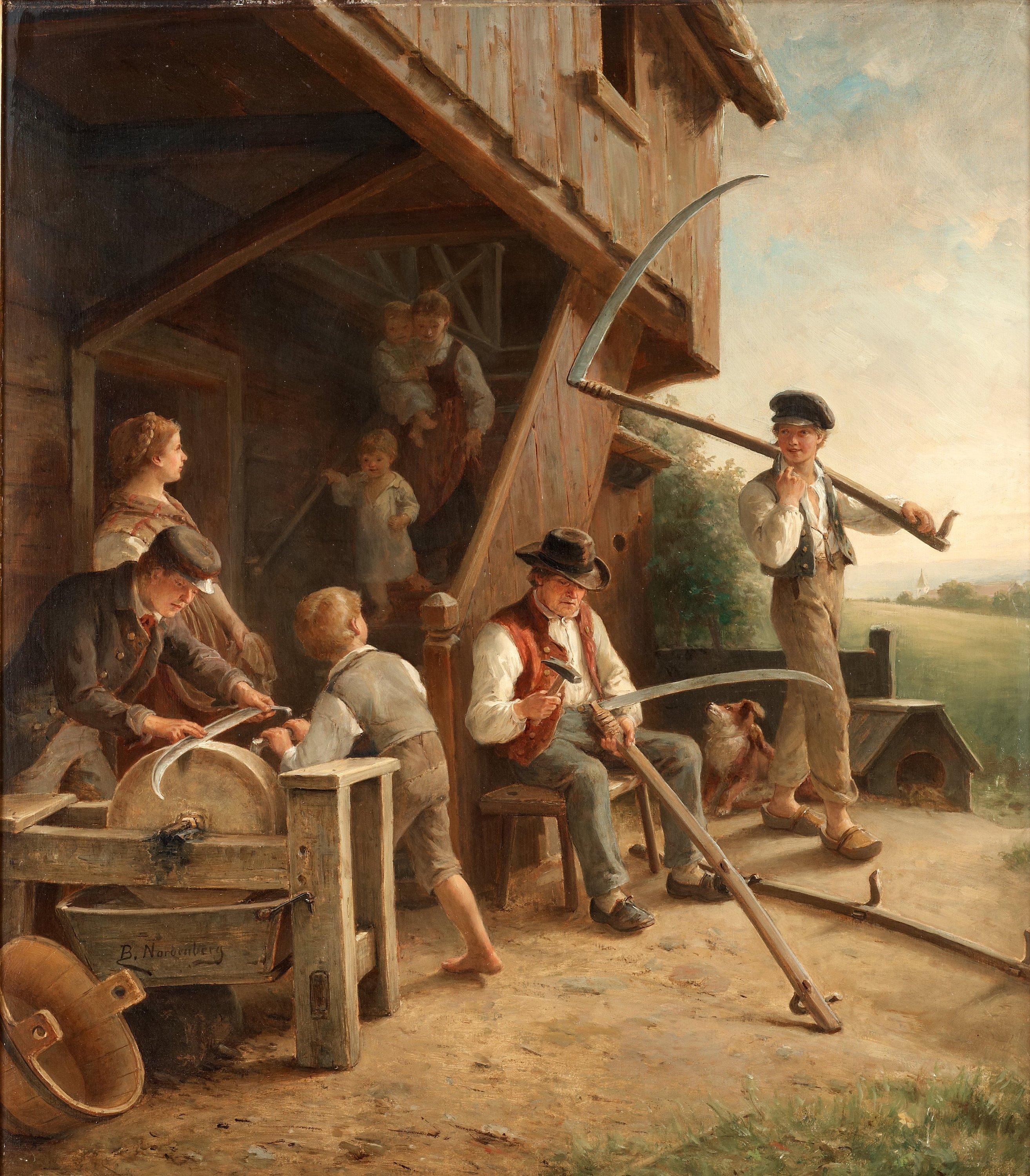 Bengt Nordenberg - Slåtterförberedelser