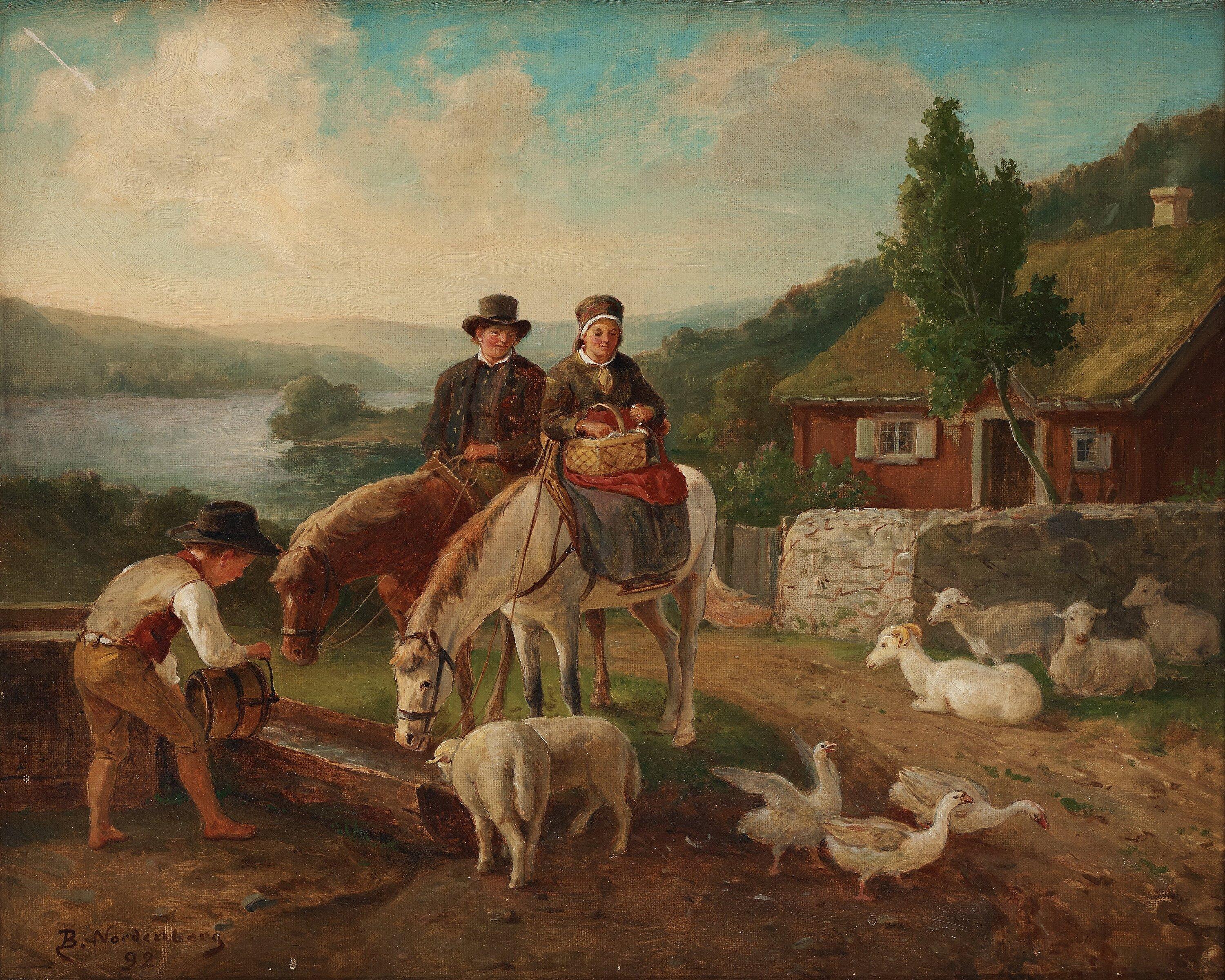 Bengt Nordenberg - Watering the horses