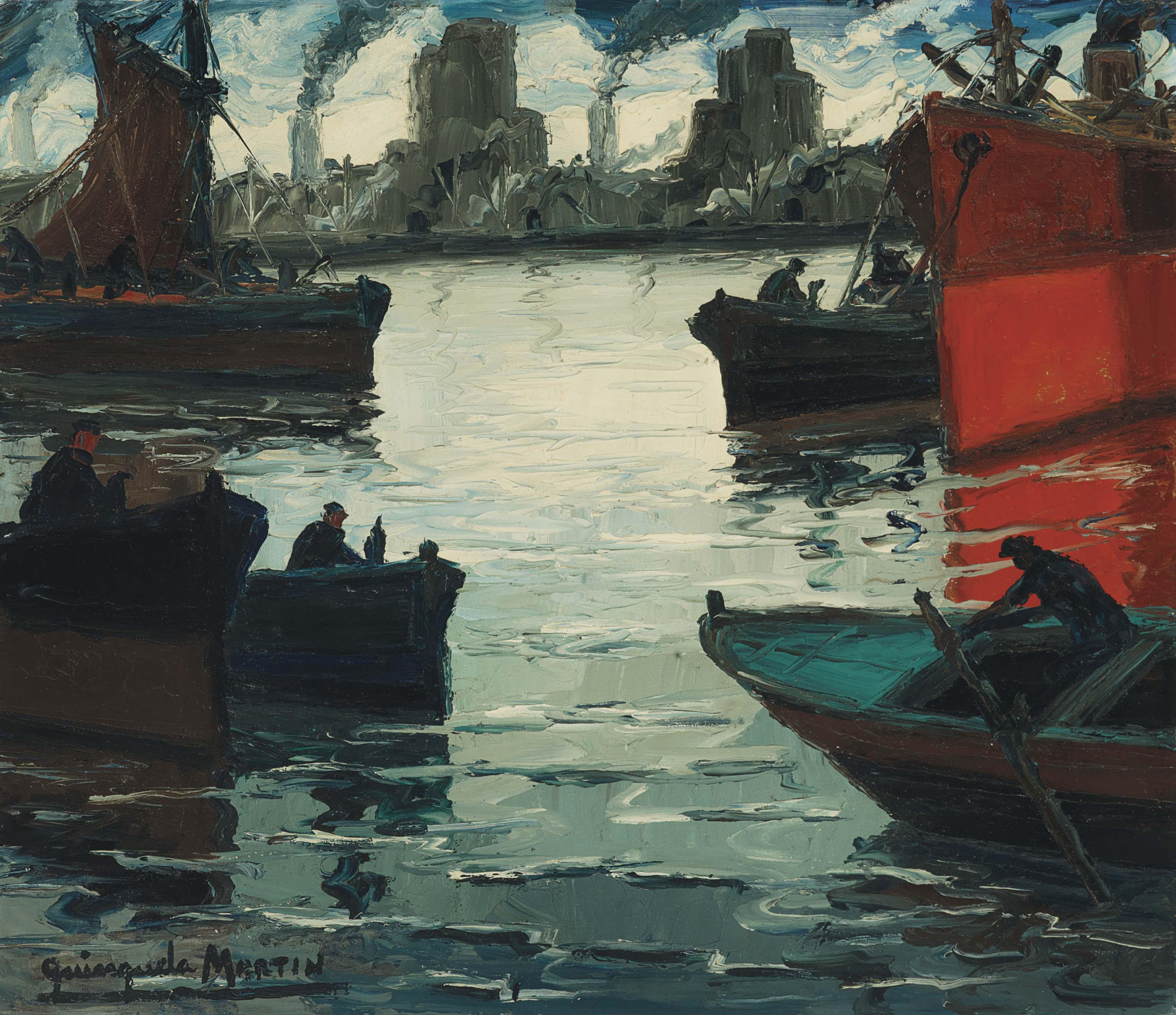 Benito Quinquela Martín - Buque iluminado