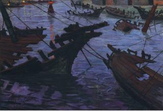 Benito Quinquela Martín - Cementerio de barcos