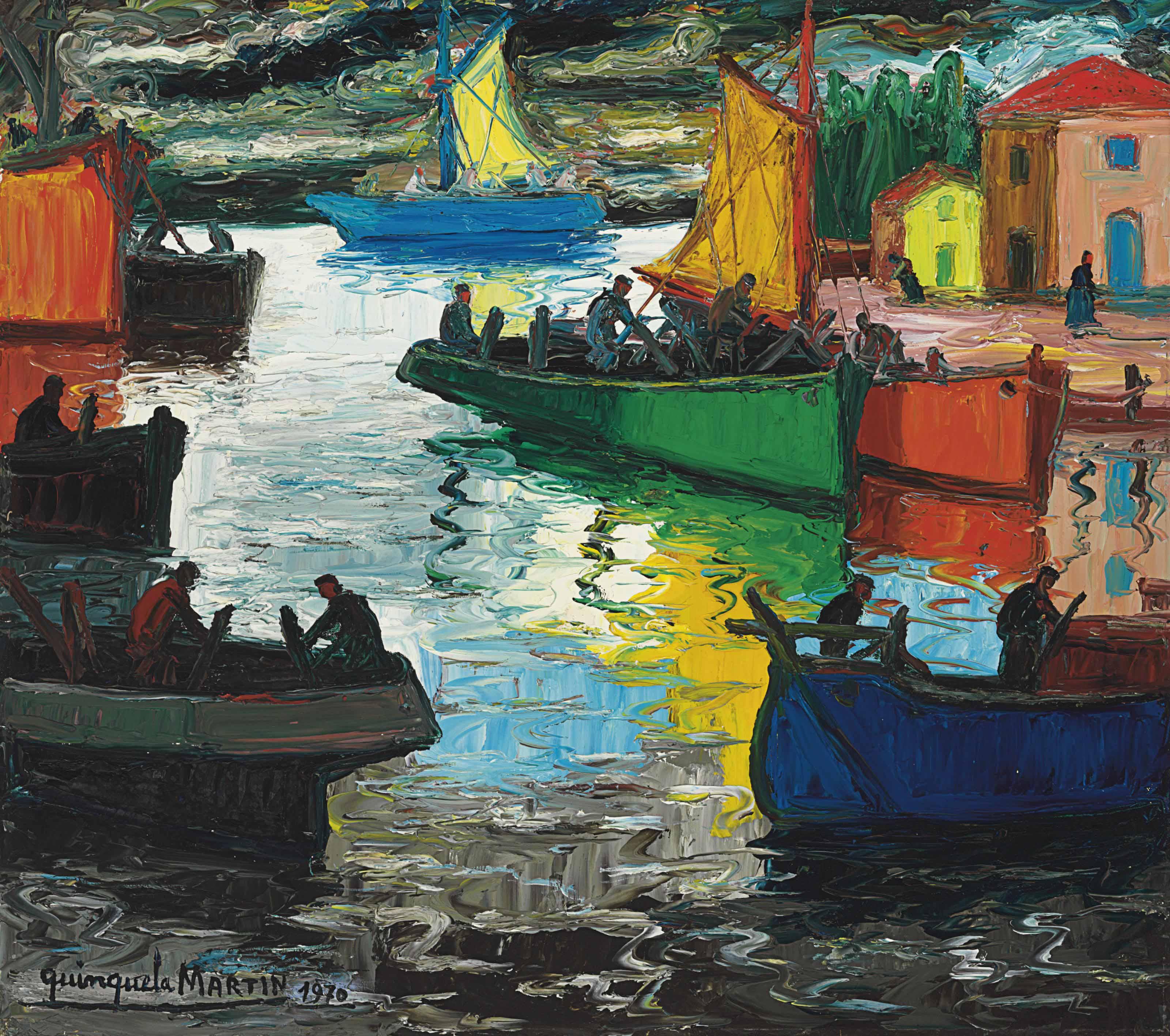 Benito Quinquela Martín - Día de sol en La Boca