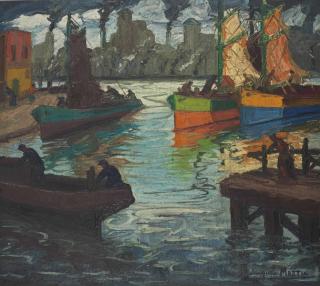 Benito Quinquela Martín - Llegada de pescadores