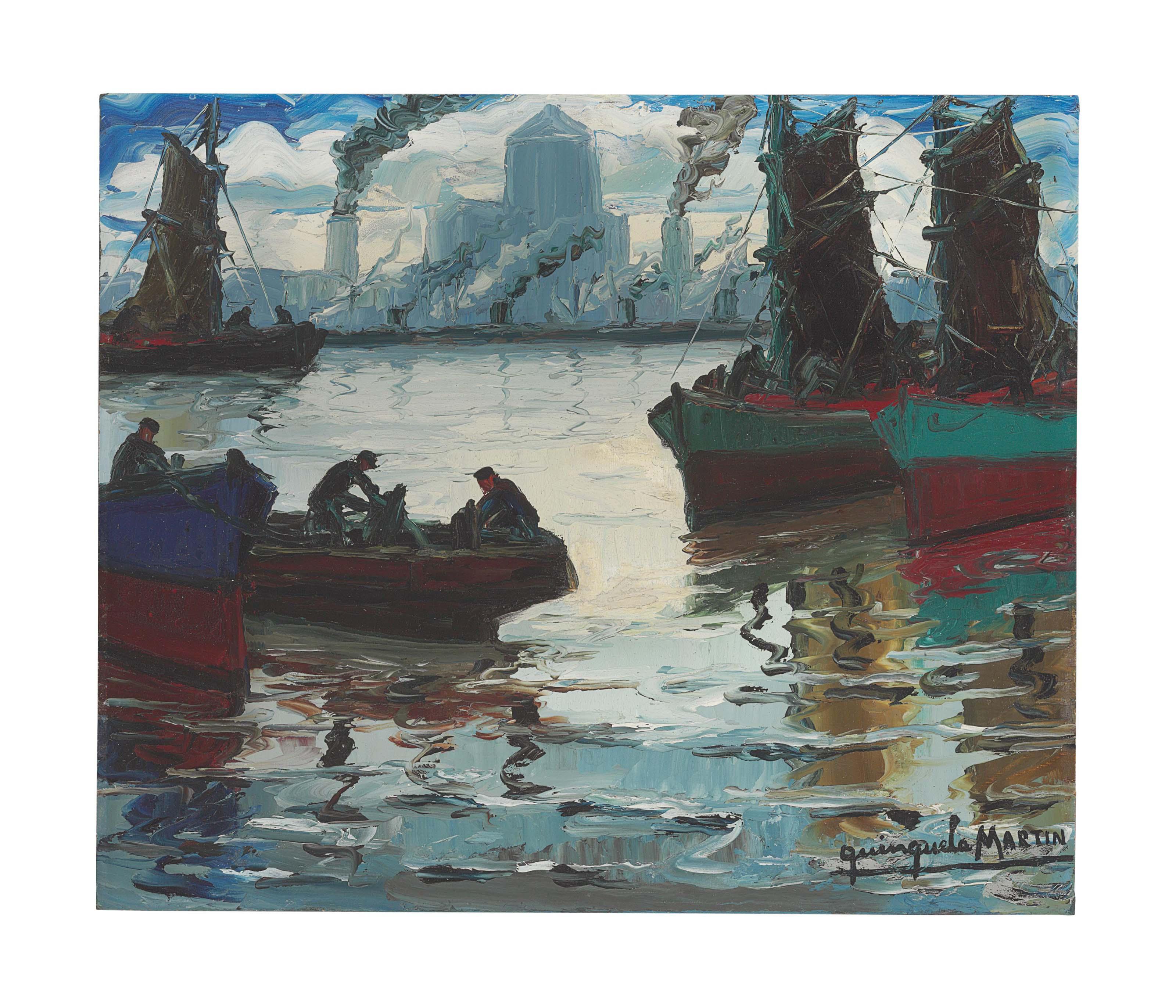 Benito Quinquela Martín - Llegada de pescadores