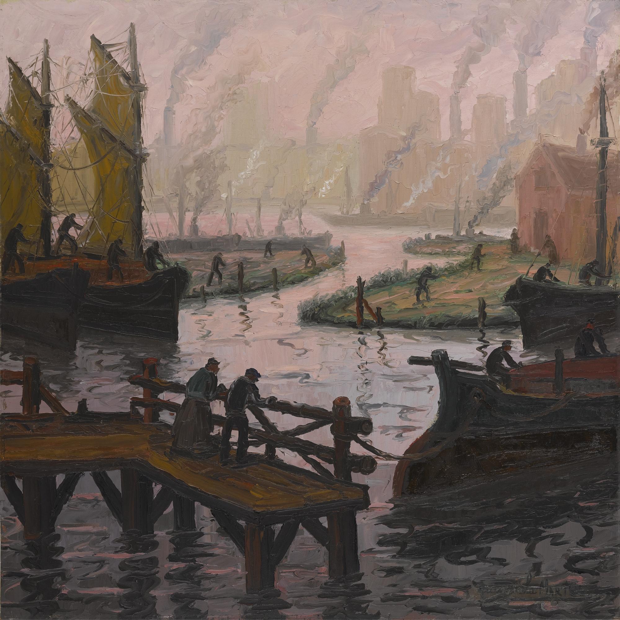 Benito Quinquela Martín - Tarde Rosada 