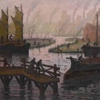 Benito Quinquela Martín - Tarde Rosada 