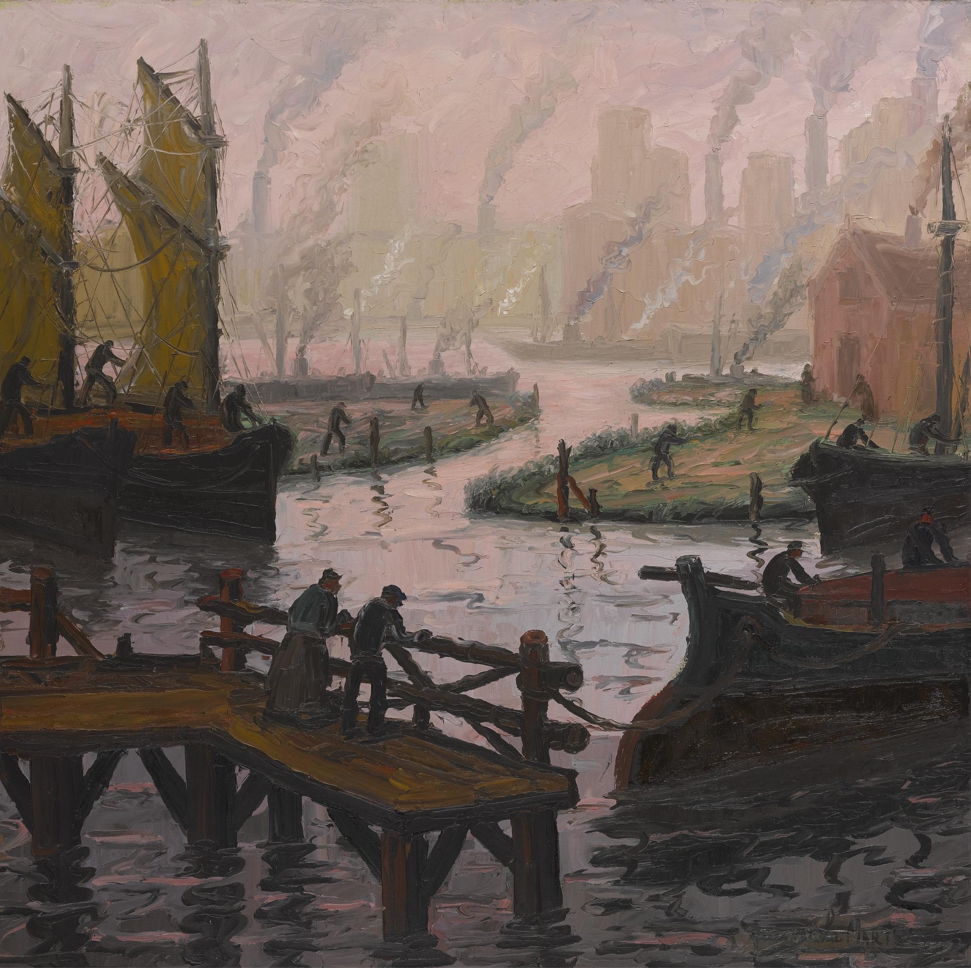 Benito Quinquela Martín - Tarde Rosada 