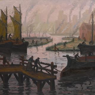 Benito Quinquela Martín - Tarde Rosada 