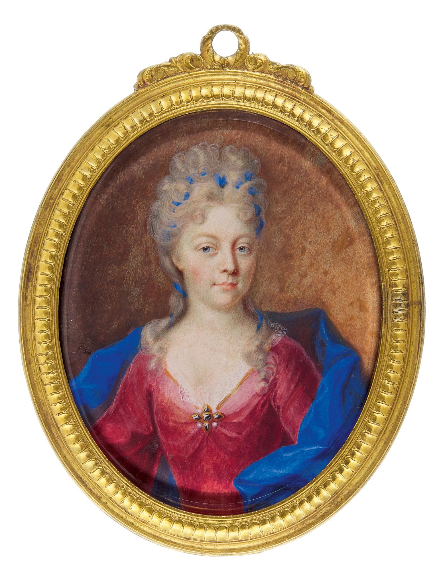 Benjamin Arlaud - Portrait Of A Lady, Traditionally Identified As Ermesinde De Corneillan, Comtesse De Bégiers, Circa 1705