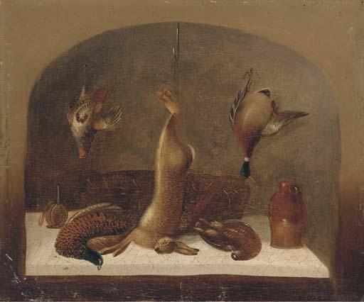 Benjamin Blake - A Kitchen Still Life Within A Feigned Niche; And Another Similar