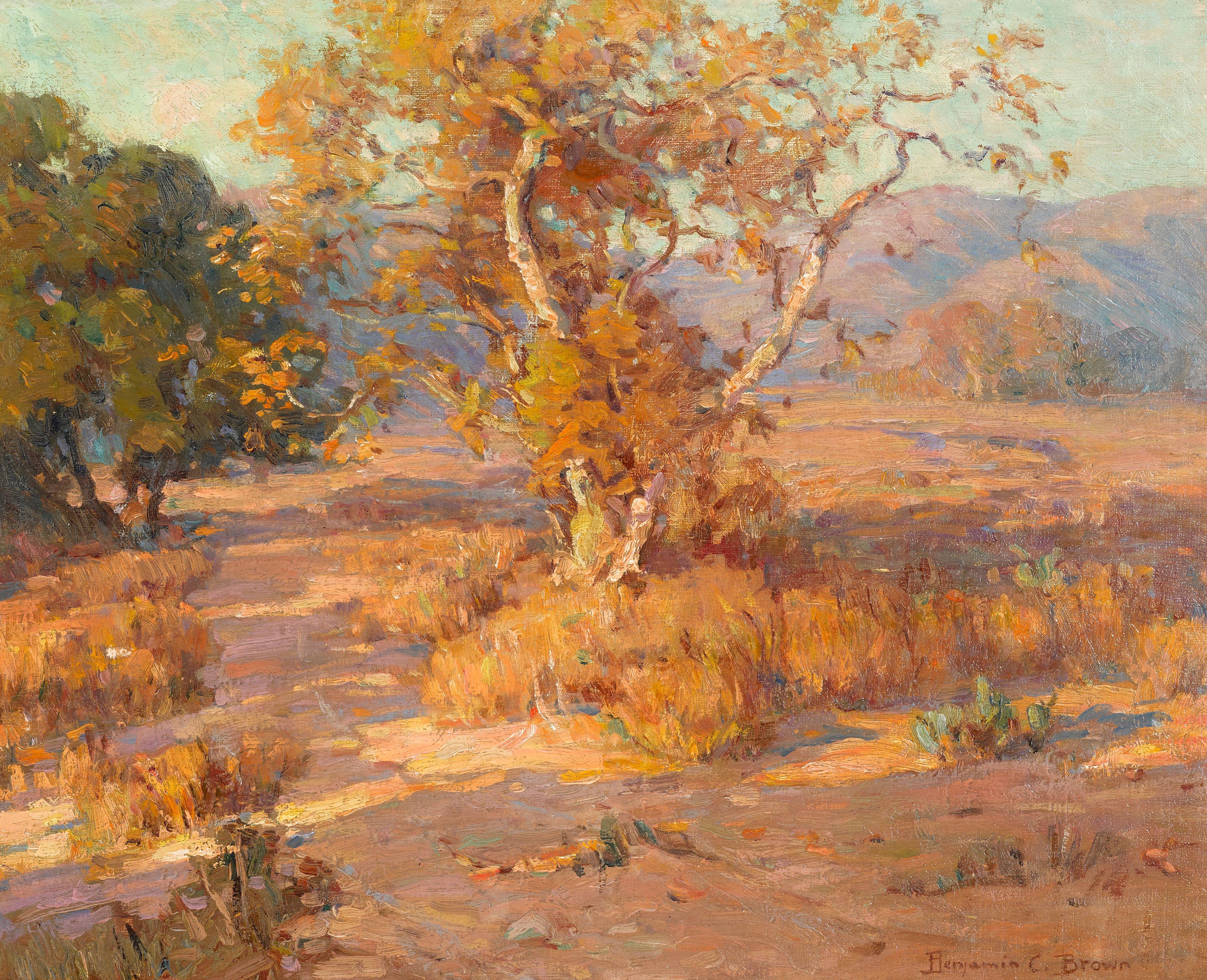 Benjamin C. Brown - Sycamores in Autumn